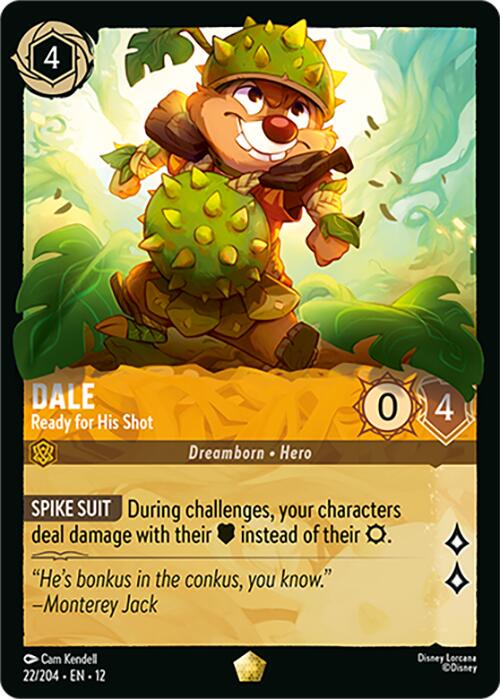Dale - Ready for His Shot [Foil] 22 Lorcana Wilds Unknown 22 204.jpg