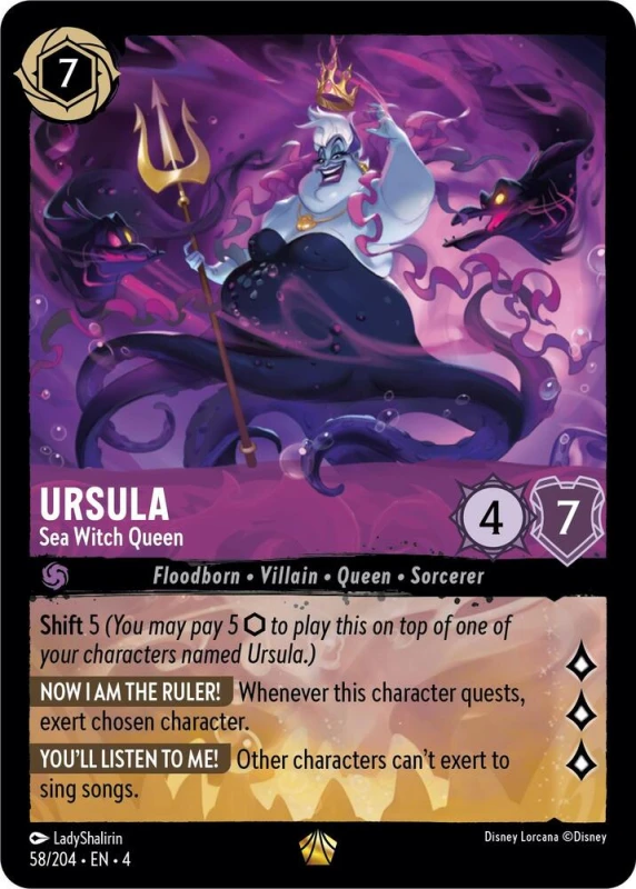 Ursula - Sea Witch Queen #58 Lorcana Ursula's Return.jpg