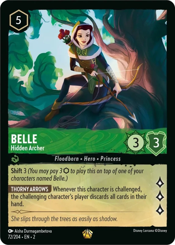 Belle - Hidden Archer #72 Lorcana Rise of the Floodborn.jpg